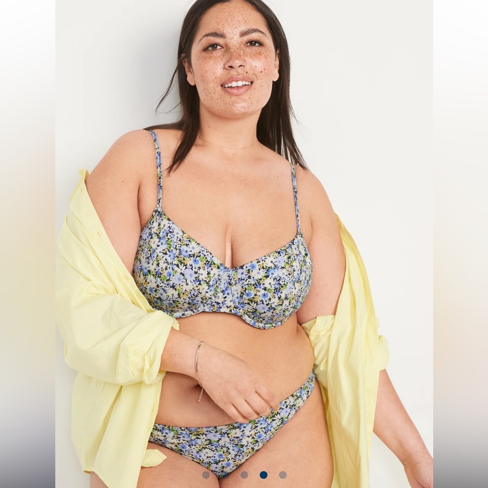 Old Navy floral underwire bikini